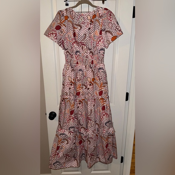 SugarLips Women’s Hendry Floral Palmer Poplin Tiered Maxi Dress - Picture 3 of 5